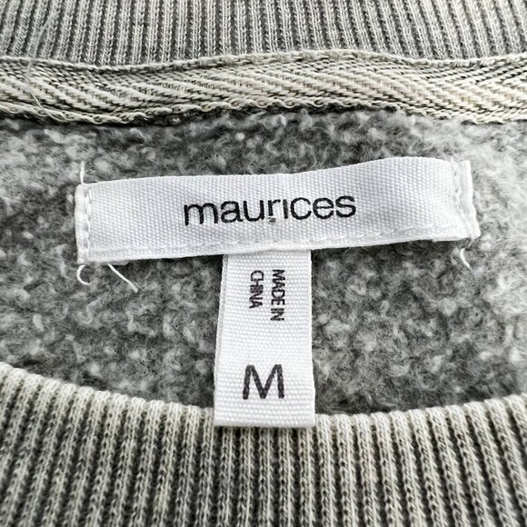 Maurices Womens “Resting Game Face” Pullover Multicolor Sweatshirt Size M - Picture 7 of 8